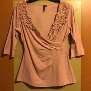 Anthropologie🌸 One September Quilted wrap top